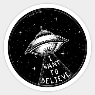 I want to believe Sticker